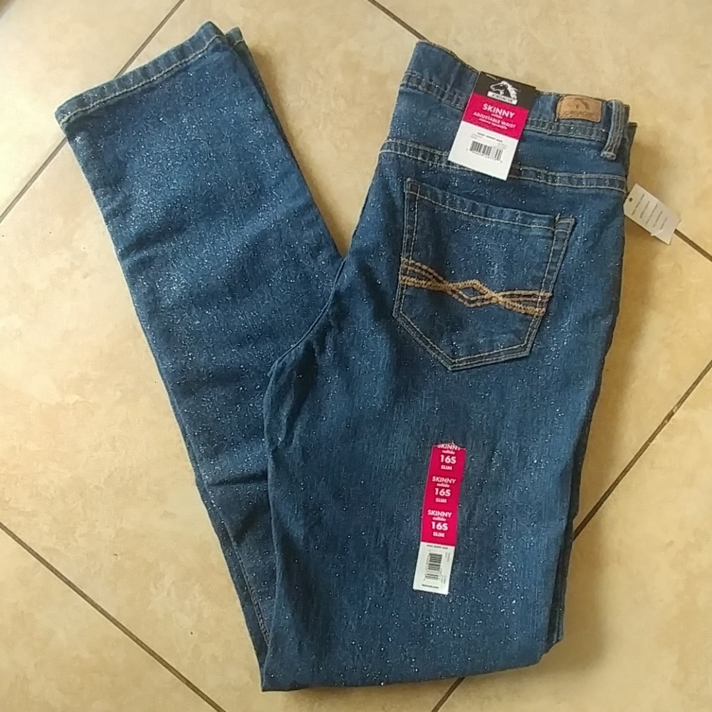 NWT Jordache Glitter Basic Skinny Jeans